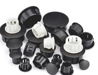 Bouchons en plastique en nylon Serrure Snap Nylon Bushing Panel Hole Cover Snap in Blank Lock Hole Plug Hole Stopper
