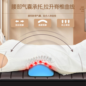 Colchón de masaje corporal completo AUX con cojín eléctrico para respaldo, con calefacción y temporizador para cuello, hombros, cintura y caderas. - Product Image 3