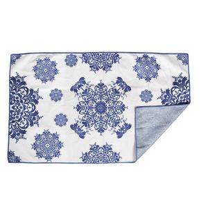 Serviette de <span class=keywords><strong>plage</strong></span> gaufrée en microfibre suédée RPET recyclée, sans sable, extra large, de luxe, avec impression personnalisée du logo - Product Image 2