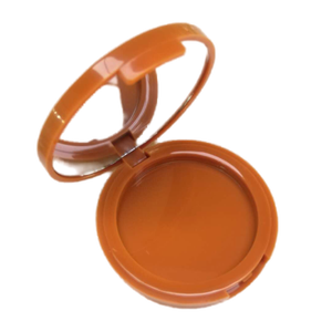 Factory Transparent Round ABS <b>Plastic</b> Compact Cosmetic Powder Packaging Case with <b>Mirror</b> Blush Case - Product Image 3