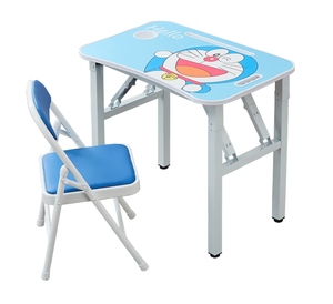 Ensemble Chaise et Table d'Étude Pliables en Bois Moderne Tendance pour Enfants, Portable et Compact, Idéal pour l'Apprentissage à Domicile et les Activités Extérieures - Product Image 2