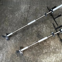 Hélice manuelle en acier portable réglable pour canoë kayak perceuse électrique moteur hors-bord à manivelle support de moteur hors-bord équipement d'urgence