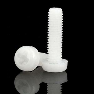 Black white <b>Plastic</b> nylon Pan Head Nylon Machine <b>Screw</b> M2 M6 - Product Image 6