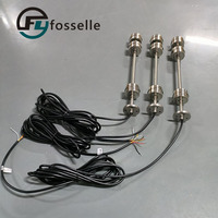 OEM/ODM SUS304 Capteur de niveau à 4 brides en acier inoxydable Interrupteur à flotteur Instruments de mesure des liquides Compteur de niveau eau-carburant