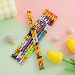 Juego de Regalo de Navidad 2024 al por Mayor, Lápices Promocionales de Madera HB Estándar con Diseño de Santa Claus, Artículos Escolares para Niños, Colores Personalizados, Negro - Product Image 5