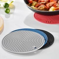 Tapis de table à manger en silicone de style nordique classique, épais, isolant thermique, non toxique, sous-verre, tapis de séchage pour la maison, sublimation, pot de cuisine