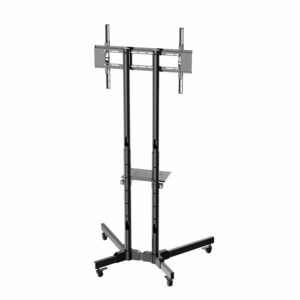 Heavy Duty Height Adjustable 32-70 Inches LCD Rolling Mobile <b>TV</b> <b>Stand</b> Cart <b>with</b> <b>Wheels</b> - Product Image 5
