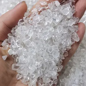 Natural Gemstone Rock Quartz Crafts Healing Tumbled Stones Bulk Crystal Healing Stone Crystal Chips Crystal Gravel