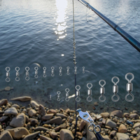HASIDA Personnalisation Accessoires de pêche S3001 : Agrafes et émerillons roulants en acier inoxydable et laiton