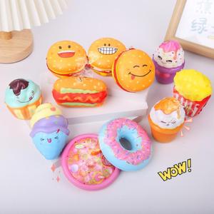 CHENXI Custom PU Foam <b>Squeeze</b> Toys Simulation Hamburger Bread Slow-Rebound Stress Relief Fidget Toys Stress <b>Ball</b> - Product Image 5