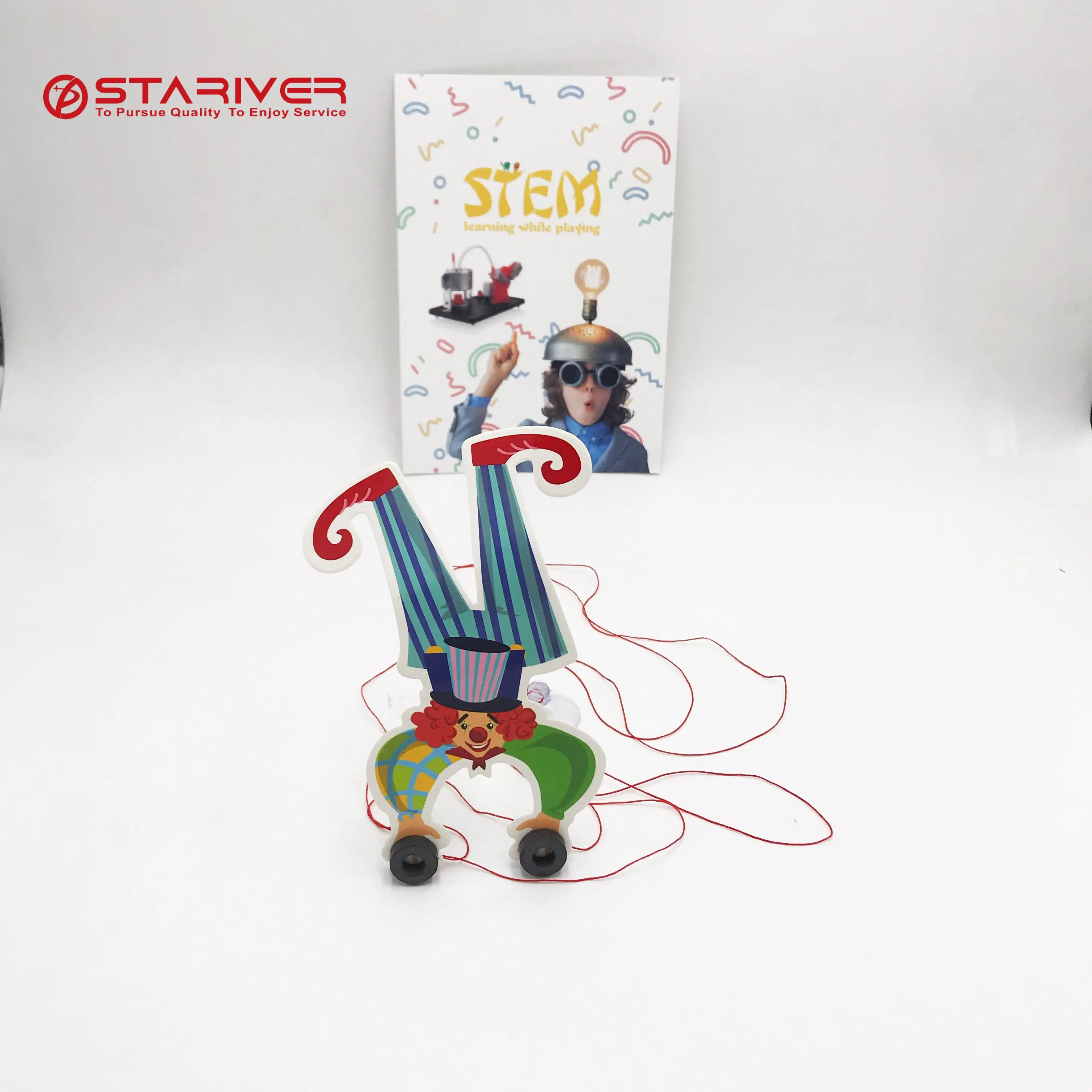 Diy स्टेम खिलौना शैक्षिक विज्ञान प्रयोग के tightrope चलने जोकर संतुलन किट बच्चों के लिए स्टेम खेल