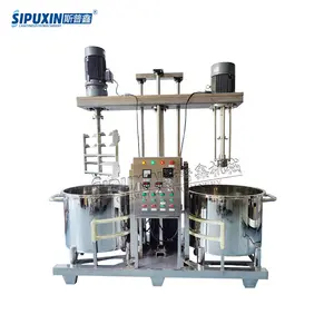 Double Combination Mixing Agitator Stainless Steel High Shear Mixer Lifting Blending Homogenizer Machine