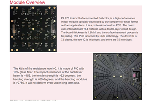 P2.976 โมดูลจอแสดงผล LED สีเต็มรูปแบบในร่ม 250x250 มม. SMD กันน้ำสำหรับใช้งานกลางแจ้งสำหรับการใช้งานต่างๆ - Product Image 5
