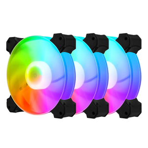 เคสคอมพิวเตอร์12025 120มม. พัดลม RGB สีสันสดใสโคมไฟหม้อน้ำเย็น6PIN ปิดเสียง PC 5V DC ARGB พัดลมระบายอากาศได้สำหรับออร่าซิงค์ - Product Image 2