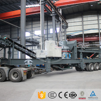 Usine mobile de broyeur de granit de gravier d'extraction d'or du Maroc
