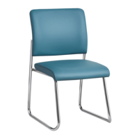 Silla de Cuero al por Mayor para Oficina, Salas de Conferencia y Reuniones, Diseño Moderno para Visitantes, Sala de Reuniones, Recepción de Oficina