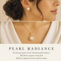 Produit Tendance 2027 : Parure de bijoux en perles d'eau douce et boucles d'oreilles plaquées rhodium, ensemble de bijoux de mariée personnalisé en perles et zircon cubique pour femme