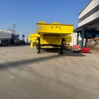 Nouvelle semi-remorque surbaissée à trois essieux à forte demande, avec rampe à ressorts en acier épaissi pour le transport de machines surdimensionnées, certifiée CE, directement du fabricant