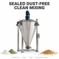 Mélangeur conique à double vis commercial haute efficacité pour le mélange de poudre de lait, de sucre, de sel, de farine et d'amidon