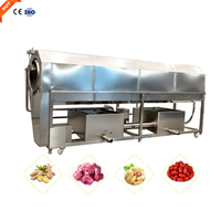 Laveuse industrielle à tambour rotatif, moteur à vitesse réglable, multifonctionnelle, pour le nettoyage des fruits et légumes, usage commercial, maïs, noix
