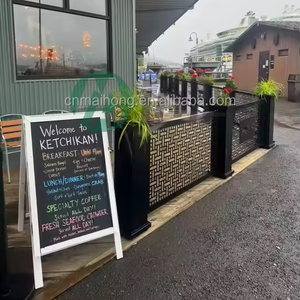 Tùy Chỉnh Laser Cắt Kim Loại Riêng Tư Hàng Rào Bảng Điều Chỉnh Thùng Thiết Kế Độc Đáo Khách Sạn Ban Công Trang Trí Lan can Nhà Hàng Hàng Rào Trellis - Product Image 2