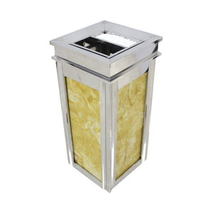 Poubelle commerciale carrée en acier inoxydable pour hôtel, zone publique, <span class=keywords><strong>restaurant</strong></span>, salle d'exposition, antirouille, grande capacité, durable - Product Image 3