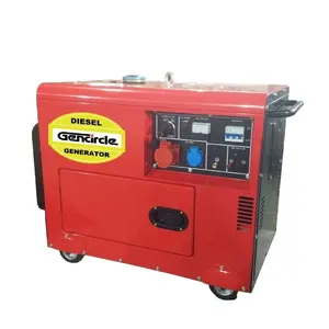 Super silent diesel generator 7kw 6kw 5kw single/three phase genset for home back up power/