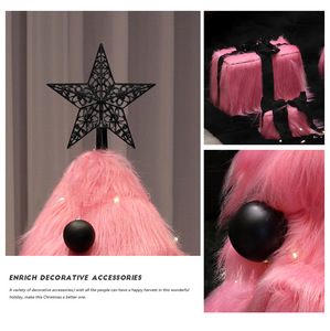 Nouvel Ensemble de Sapins de Noël en Peluche 2026, Grand Sapin Artificiel Floqué, Décoration de Scène Festive, Ornement de Noël pour la Maison et les Centres Commerciaux - Product Image 5