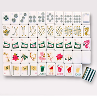 Nouveau 2026 – Ensemble de Mahjong Américain de Luxe 160 Pièces en Acrylique Pliable Moderne et Élégant pour 4 Joueurs – Jeu de Divertissement et Cadeau