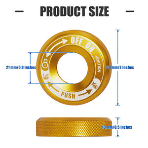 Cubierta Protectora <span class=keywords><strong>de</strong></span> Aluminio Dorado para la Llave <span class=keywords><strong>de</strong></span> Encendido, para Can-Am Spyder <span class=keywords><strong>Serie</strong></span> F3, Accesorios para Motocicleta - Product Image 2