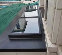 Fenêtres de toit électriques automatiques, modernes, avec cadre en alliage d'aluminium, insonorisées, isolantes thermiquement, haute luminosité
