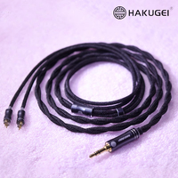Kabel pengganti Upgrade untuk 2.5mm 3.5mm 4.4mm kabel Audio Headset headphone lapisan perak