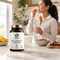 Capsules d'antioxydants hépatiques à base de plantes, sans OGM, sans gluten, complément quotidien pour la santé du foie et du corps entier, pour adultes
