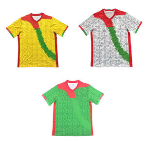 Seragam Sepak Bola Musim Baru 24/25 Jersey Sepak Bola Burkina Faso Jersey Sepak Bola Kuning dan Hijau Pakaian Olahraga Pria Nasional Jersey Sepak Bola - Product Image 1