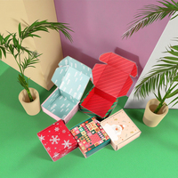 Coffret Cadeau de Noël Personnalisé Écologique et Durable pour Biscuits, Emballage Mystère en Vrac, Boîte Vide en Matériaux Recyclés avec Éponge