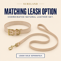 Kalung Anjing Mewah Elegan Vintage, Kalung Leher Anjing Kulit Korteks, Buatan Tangan dengan Pinggiran Bersegel Panas, Perlengkapan Kuningan