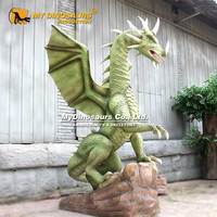 Modèle de dragon animatronique MyDino WD025 pour attractions de parc en plein air à vendre
