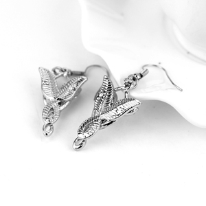 Arwen Evenstar gli anelli di cristallo ovale strass in argento placcato principessa orecchini pendenti da donna ventagli orecchini - Product Image 6