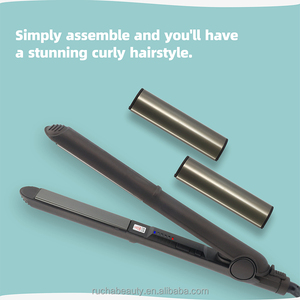 RUCHA Fer à lisser portable 230C 450F Planchas de Cabello Professionnelles 2 en 1 Lisseur et boucleur - Product Image 3