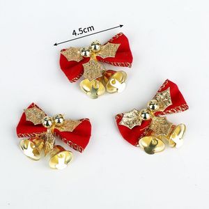 Christmas Bell Decor Bow Bell Cable <b>Ties</b> For Gift Box Sealing Xmas <b>Tree</b> Hair Accessories DIY Handmade Parts - Product Image 3