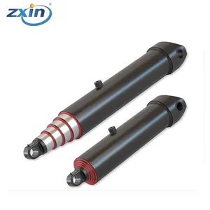 FEE kind Muliti-stage Hydraulic cylinders Include 4-8stages for trailers can intercharge the HYVA and BInotto
