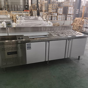 เคาน์เตอร์บาร์สแตนเลสเกรดอาหารคุณภาพดีที่สุด ดีไซน์สำหรับร้านชานมไข่มุก - Product Image 1