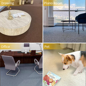 Tapis et Moquettes Jacquard Mur à Mur de Haute Qualité pour Maison, Chambre, Salle de Réunion, Hôtel, Bureau en Noir et Gris - Product Image 3