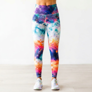 Leggings personnalisés pour hommes en polyester respirant et extensible avec taille élastique, longueur genou, imprimé, 120g, pour l'entraînement - Product Image 1