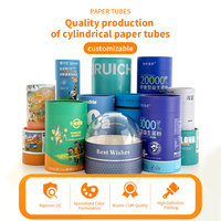 Boîte en papier cylindrique imprimée directement en usine pour l'emballage de capsules de compléments alimentaires