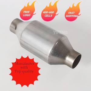 Convertidor Catalitico universale da 2 pollici in acciaio inossidabile universale convertitore Catalitico ovale - Product Image 2