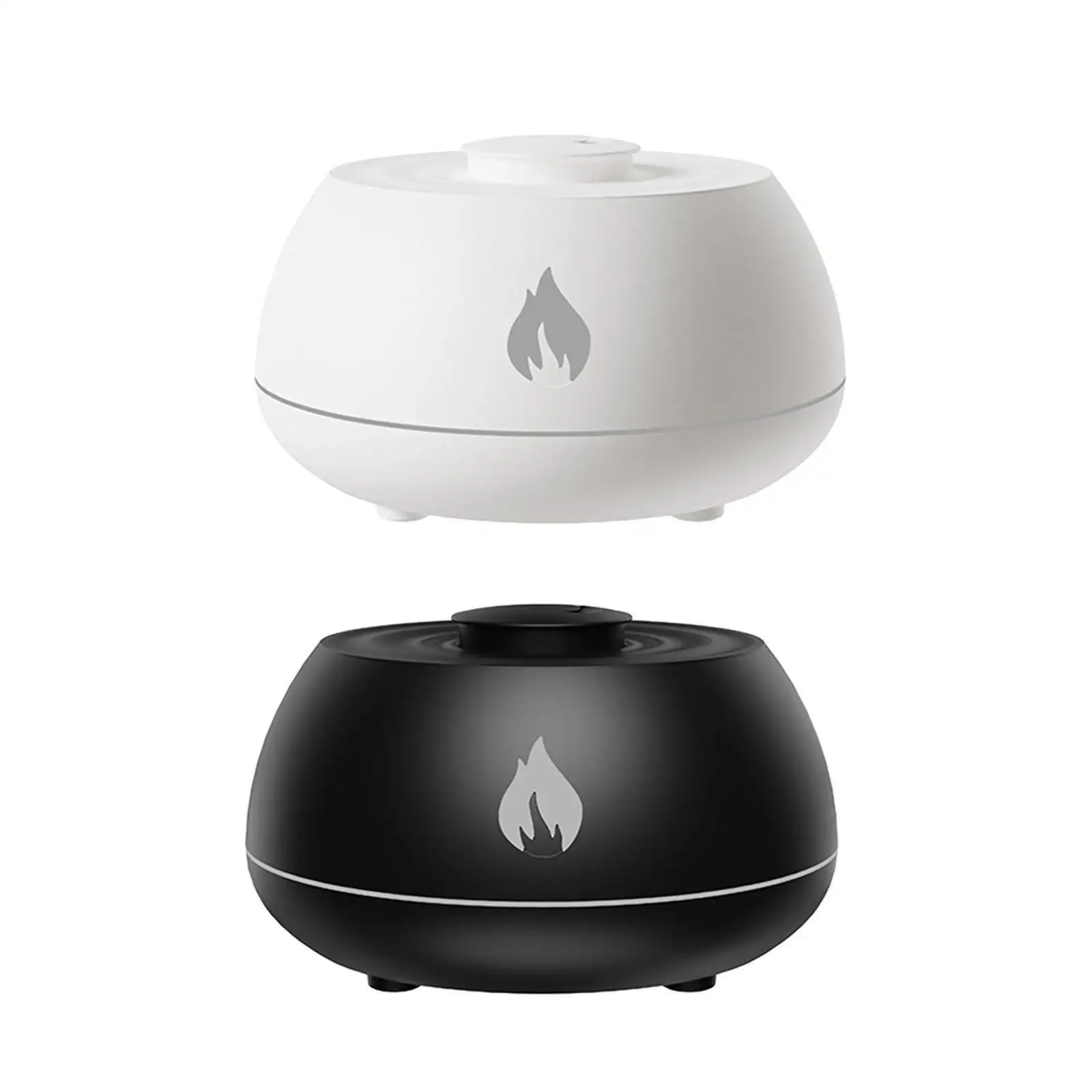 Essential Oils Scent Ultrasonic Mist Led Simulation 3D Blue Fire Flame Effect Air Humidifiers Aroma Diffusers