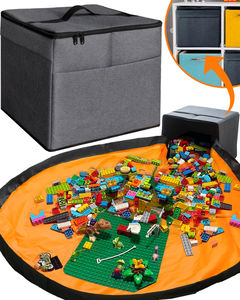 Boîte à jouets pour enfants tapis de jeu organisateur de <span class=keywords><strong>rangement</strong></span> boîte de <span class=keywords><strong>rangement</strong></span> panier de <span class=keywords><strong>rangement</strong></span> de jouets pour étagère <span class=keywords><strong>Cube</strong></span> avec tapis de jeu - Product Image 1