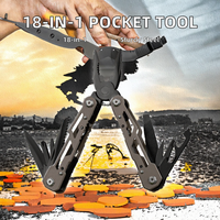 Couteau de poche multifonction en acier inoxydable 18 en 1, pince, bricolage, survie en plein air, porte-clés, OEM JIAYANG