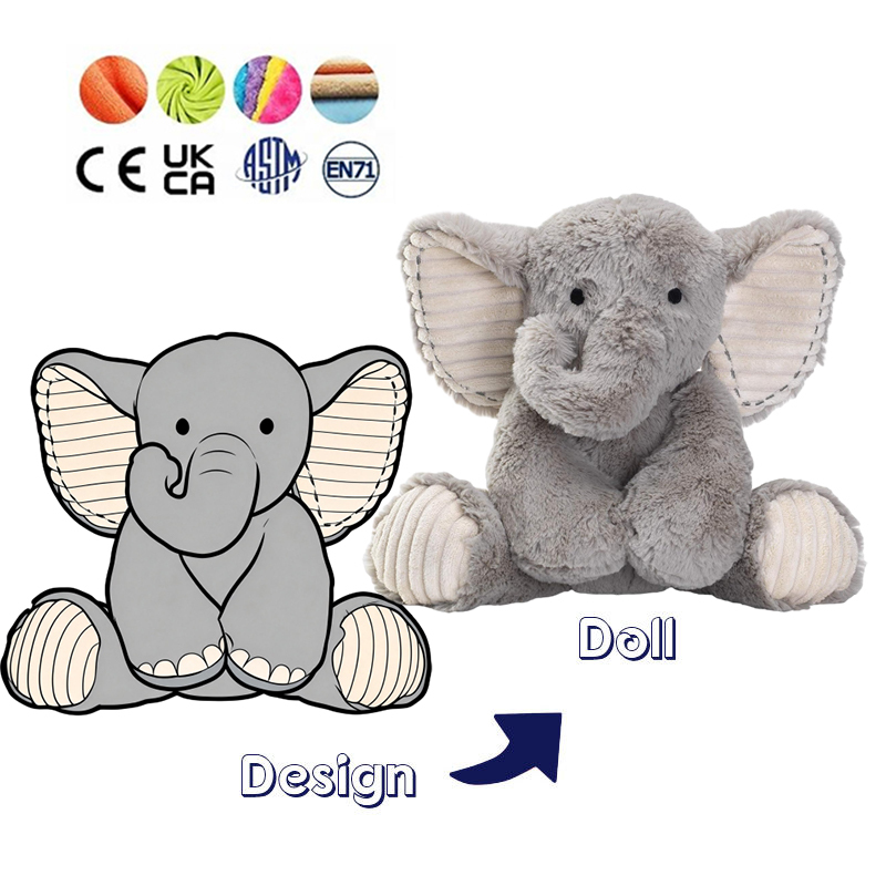 OEM Plush Elephant With Birth Day